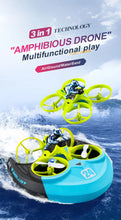 4DRC V24 Mini RC Drone Water Land Air Flight Hovercraft Boat Speed Drift 3 In 1 Toy 2.4G Quadcopter Waterproof For Kids Boy Gift