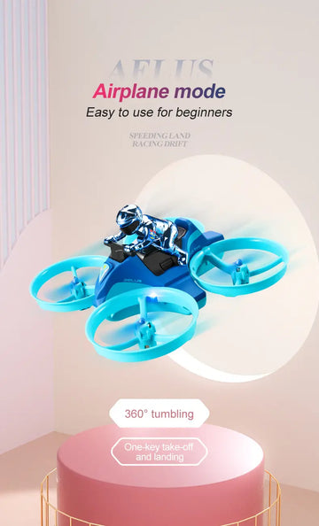 4DRC V24 Mini RC Drone Water Land Air Flight Hovercraft Boat Speed Drift 3 In 1 Toy 2.4G Quadcopter Waterproof For Kids Boy Gift