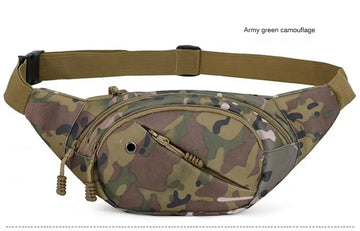 Men Waist Pack Male Waist Belt Bags, Durable Fanny Canvas Hip Bum Sports Bag Pouch Zipper Pocket Men Bag