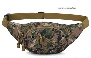 Men Waist Pack Male Waist Belt Bags, Durable Fanny Canvas Hip Bum Sports Bag Pouch Zipper Pocket Men Bag