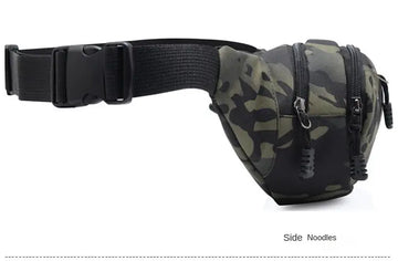 Men Waist Pack Male Waist Belt Bags, Durable Fanny Canvas Hip Bum Sports Bag Pouch Zipper Pocket Men Bag