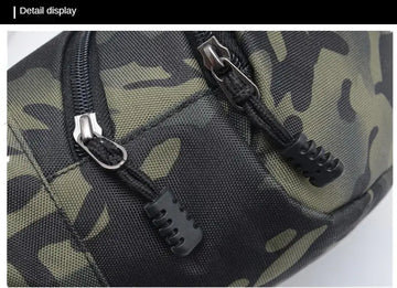 Men Waist Pack Male Waist Belt Bags, Durable Fanny Canvas Hip Bum Sports Bag Pouch Zipper Pocket Men Bag