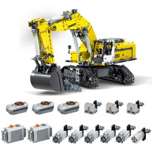 Technical RC Crawler Excavator Construction Truck Model 7121 Engineering Excavator 1:40 Machinery Remote Control Car Model 2071Pcs  Building Block Brick Toys Gift Set