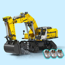 Technical RC Crawler Excavator Construction Truck Model 7121 Engineering Excavator 1:40 Machinery Remote Control Car Model 2071Pcs  Building Block Brick Toys Gift Set