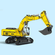 Technical RC Crawler Excavator Construction Truck Model 7121 Engineering Excavator 1:40 Machinery Remote Control Car Model 2071Pcs  Building Block Brick Toys Gift Set