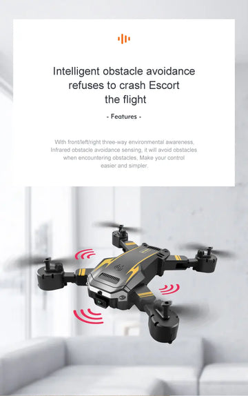 KBDFA New G6 Drone 5G HD Camera Four-Sided Obstacle Avoidance RC Helicopter FPV WIFI Professional Foldable Quadcopter Toy