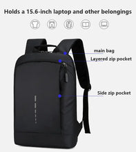 Men's Waterproof Backpack Lightweight Backpack 15.6in Laptop Backpack Casual Daypack