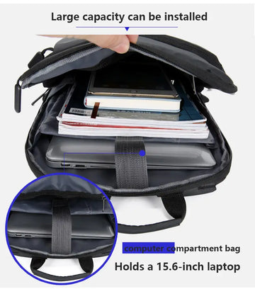 Men's Waterproof Backpack Lightweight Backpack 15.6in Laptop Backpack Casual Daypack
