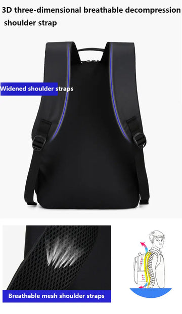 Men's Waterproof Backpack Lightweight Backpack 15.6in Laptop Backpack Casual Daypack