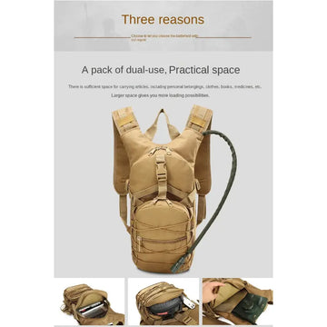Men's Off-road Waterproof Camping Bicycle Cycling Backpack Running Sports Outdoor Camouflage Tactical Water Bag Backpack