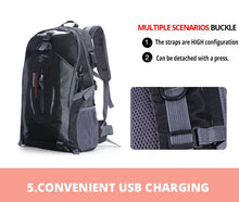 Men's Nylon Waterproof Travel Backpacks For Climbing Hiking Travel Outdoor Sports School Bag