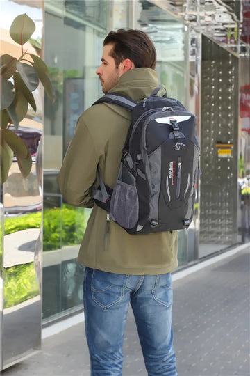 Men's Nylon Waterproof Travel Backpacks For Climbing Hiking Travel Outdoor Sports School Bag