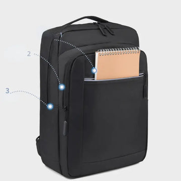 New Men's Business Backpack Computer Bag With USB Charging Port Multifunctional Bag College School Backpack Travel Backpack
