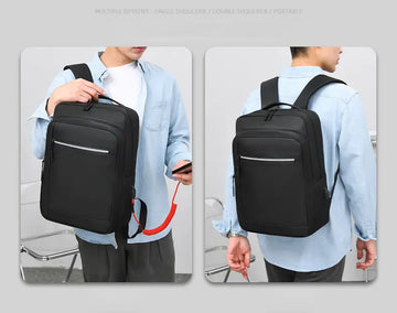 New Men's Business Backpack Computer Bag With USB Charging Port Multifunctional Bag College School Backpack Travel Backpack