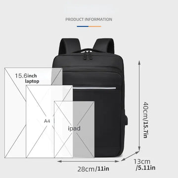 New Men's Business Backpack Computer Bag With USB Charging Port Multifunctional Bag College School Backpack Travel Backpack