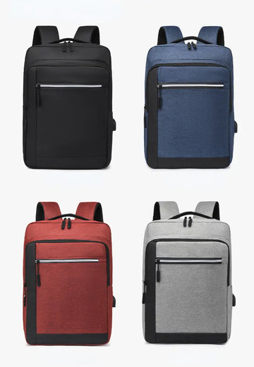New Men's Business Backpack Computer Bag With USB Charging Port Multifunctional Bag College School Backpack Travel Backpack