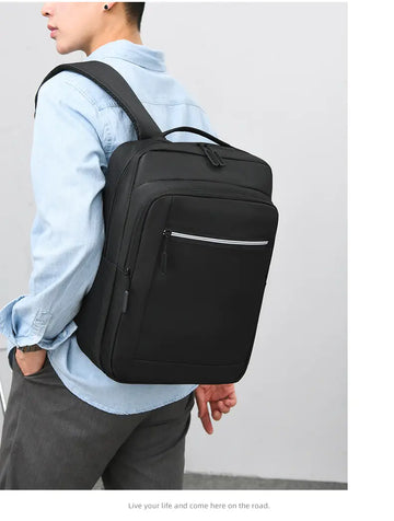 New Men's Business Backpack Computer Bag With USB Charging Port Multifunctional Bag College School Backpack Travel Backpack