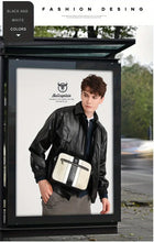Fashionable Man Shoulder Bag Casual Messenger Bag Soft Silicone Leather Camera Large-capacity Fashionable Man 10inch Tablet Computer Ipad Bag