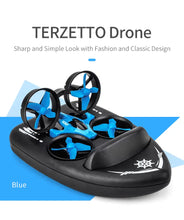 3 In 1 Water, Land And Air Remote Control Toy Aircraft Hovercraft Four-rotor UAV Multiple Play Methods Super Fun Outdoor And Indoor Toys For Boys/girls