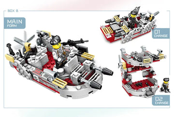 980 Pieces Building Block Cruiser