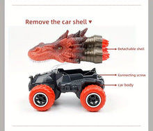 6 Styles 1:43 Simulated Animal Shape Remote Control Car 27Mhz Four-channel Control Toy Set Boy Dinosaur Tyrannosaurus Chariot Gift For Children (battery Provided)