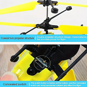 Children's Gift Puzzle Gift Remote Control Intelligent Sensor Combat Helicopter, Fall-resistant Environmental Protection Material Infrared Sensor Remote Control Helicopter