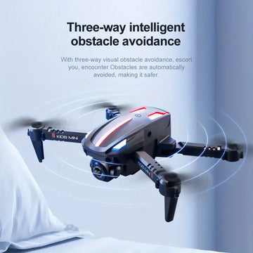 NEW Folding RC Drone  Professional HD Aerial Photography  Camera  Obstacle Avoidance Colorful Body Dynamic Lighting Folding Fixed Height  Drone Helicopter RC  Toys Perfect Gift For Kids And Adults