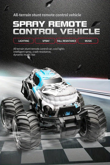 2.4G RC Off-road Vehicle, Special Effects, Remote Control Vehicle, LED Night Light, Spray, Colorful Lights, Climbing Mountain Bike, High-speed Car, Remote Control Toy Car, Can Be Driven Standing