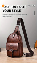 WEIXIER New Spring And Summer Products, Men's One-shoulder Crossbody, High-end Pu Material Fashion