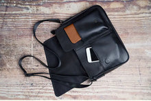 Men's Genuine Leather Crossbody Bag Top Layer Cowhide Chest Bag Large Capacity Satchel Multifunction Diagonal Shoulder Bag For Outdoor Sports Travel Work Flip Messenger Bag