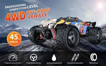 1:18 Scale High Speed 4WD Truck With Powerful Motor, All Terrain Available, 36km/h Racing, Waterproof Design, Strong Motor, Children's Day Gift For Boys And Girls