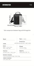 Men's Casual Vertical Small Square Shoulder Bag, Waterproof Nylon Multi-layer Zipper Handbag Crossbody Bag