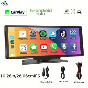 1pc For Head 10.26inch/26.06cm Universal Carplay Video Autor Adiotouch Screen Car Stereo Android10 8core IPS Car DVD Player