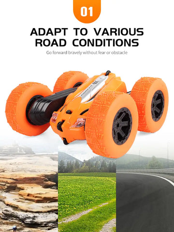 RC Stunt Vehicles For Kids, Remote Control ATV, 360° Rotating And Flipable Race Car, With USB Rechargeable Battery, Gifts For Boys