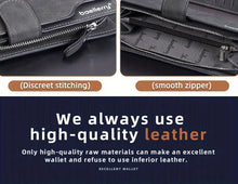 Men's Casual Frosted PU Leather Long Wallet With Card Slots, Zipper Buckle Clutch Wallet