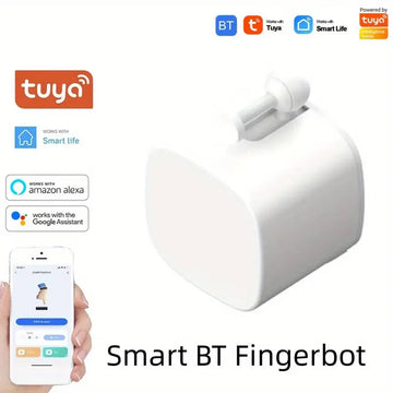 Tuya BT Smart Fingerbot Switch Button Pusher Smart Home Robot Smart Life APP Remote Control Works With Alexa Google Home Need Use BT Gateway