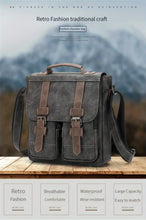 【WEIXIER】Men's Single Satchel Bag, Large Capacity Waterproof Casual Retro Bag