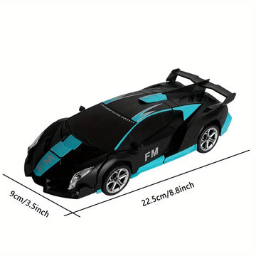 Remote Control Car Transform Car Robot, One Button Deformation To Robot With Flashing Light, 1:18 Scale Transforming Car Kids Toys 360 Degree Rotating Drifting, Toys Gift For Boys Age 4-7 8-12