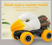 6 Styles 1:43 Simulated Animal Shape Remote Control Car 27Mhz Four-channel Control Toy Set Boy Dinosaur Tyrannosaurus Chariot Gift For Children (battery Provided)