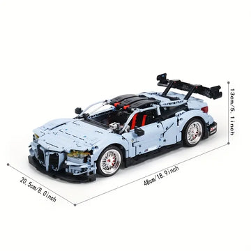 Thunder M4 Sports Car Building Blocks, Assembled Model Toys, High Difficulty Assembled Building Blocks Toys, Birthday Gifts For Boys And Girls