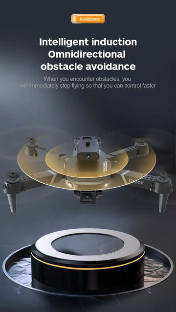 Dual Camera Drone, Long Distance Remote Control, Four Sided Obstacle Avoidance,Intelligent Hover,Gesture To Take Pictures, Voice Operation