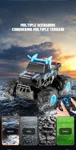 Marine Amphibious Remote Control Car, Big Foot Little Monster Car, 2.4G Climbing Off-road Vehicle, Stunt Rotation, Fun Toy Car, Birthday Gift For Boys