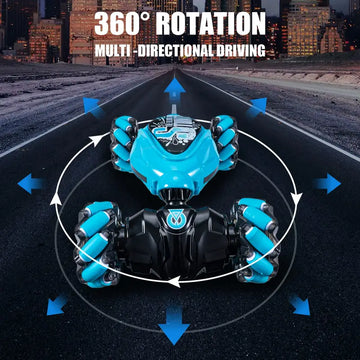 Gesture RC Car,4WD 2.4G Remote Control Car Foe Boys And Adults, Hand Controlled RC Car, All Terrains Monster Trucks For Boys Gusture RC Stunt Car 360° Flips Gift For Age 4-12 With Light Music