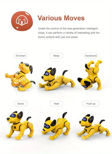 RoboPup, The Ultimate Interactive Robot Dog Toy With Lifelike Actions, Storytelling, Dance, Programming, Volume Control, Gift For Kids.