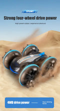 2.4G Amphibious Stunt RC Car All-new 4WD Climbing Stunt Cars  Remote Control Stunt Car Vehicle Double-sided Flip Driving Drift Rc Cars Boy Electric Car Toys  Children's Gift