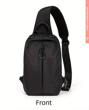 Resilver Men's New Crossbody Bag Multifunction Simple Shoulder Bag For Outdoor Sports Hiking Running Cycling Travel Work Lightweight Messenger Bag