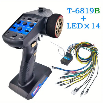 Flyueace T-6819C 7CH 2.4GHZ 4.2-10V Radio Control System Transmitter With Receiver For RC Car Boat Tank Truck Toy Linkage Lights