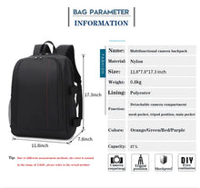Premium Waterproof Camera Backpack with 15 Laptop Compartment & Rain Cover - Perfect for Photographers & Adventurers!