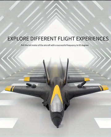 Four Channel Stunt Model Fighter Jet Beginner Remote Control Aircraft Adult Boy Fixed Wing Aircraft Model Professional Glider Toy