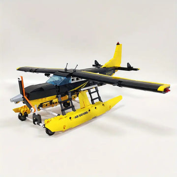 JIESTAR High Tech Cessna 208 Caravan Amphibious Type Plane Twin-rotor Helicopter Aircraft Airplane AV-8II Harrier Attack Aircraft Moc Bricks Technical Model Building Blocks Boys Toys